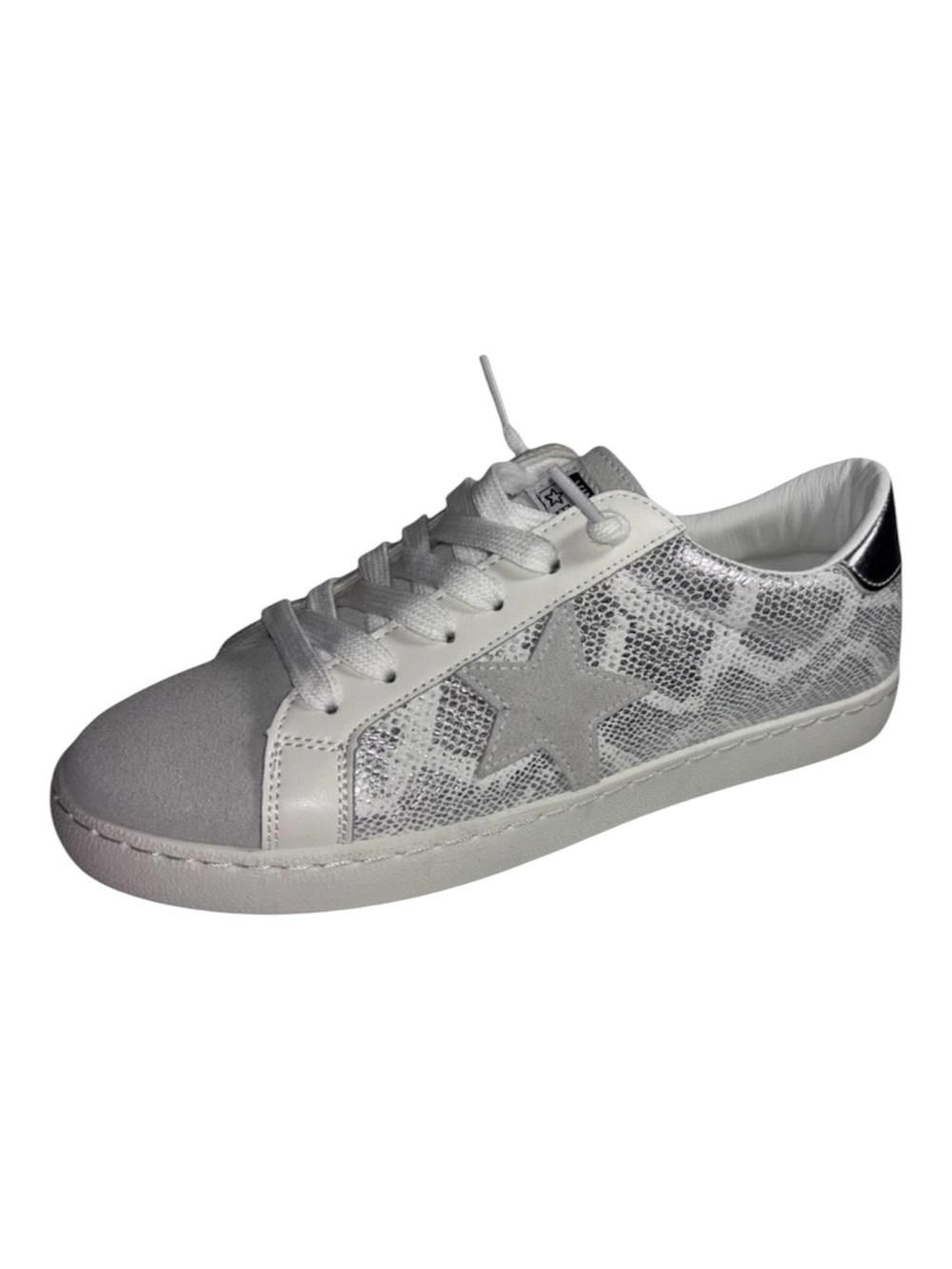 Vintage Havana Sneakers Silver Snake Grey Star Carla Faux Leather Women’s Size 8